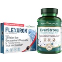 Saf Ürünler GATA - Flexuron Ortak Formula + EverStrong Tabletleri - Flexuron - Krill Oil, Hyaluronic Asit + Astaxanthin - EverStrong- Muscle Matrix Mix w/Creatine, Kahve Meyvesi