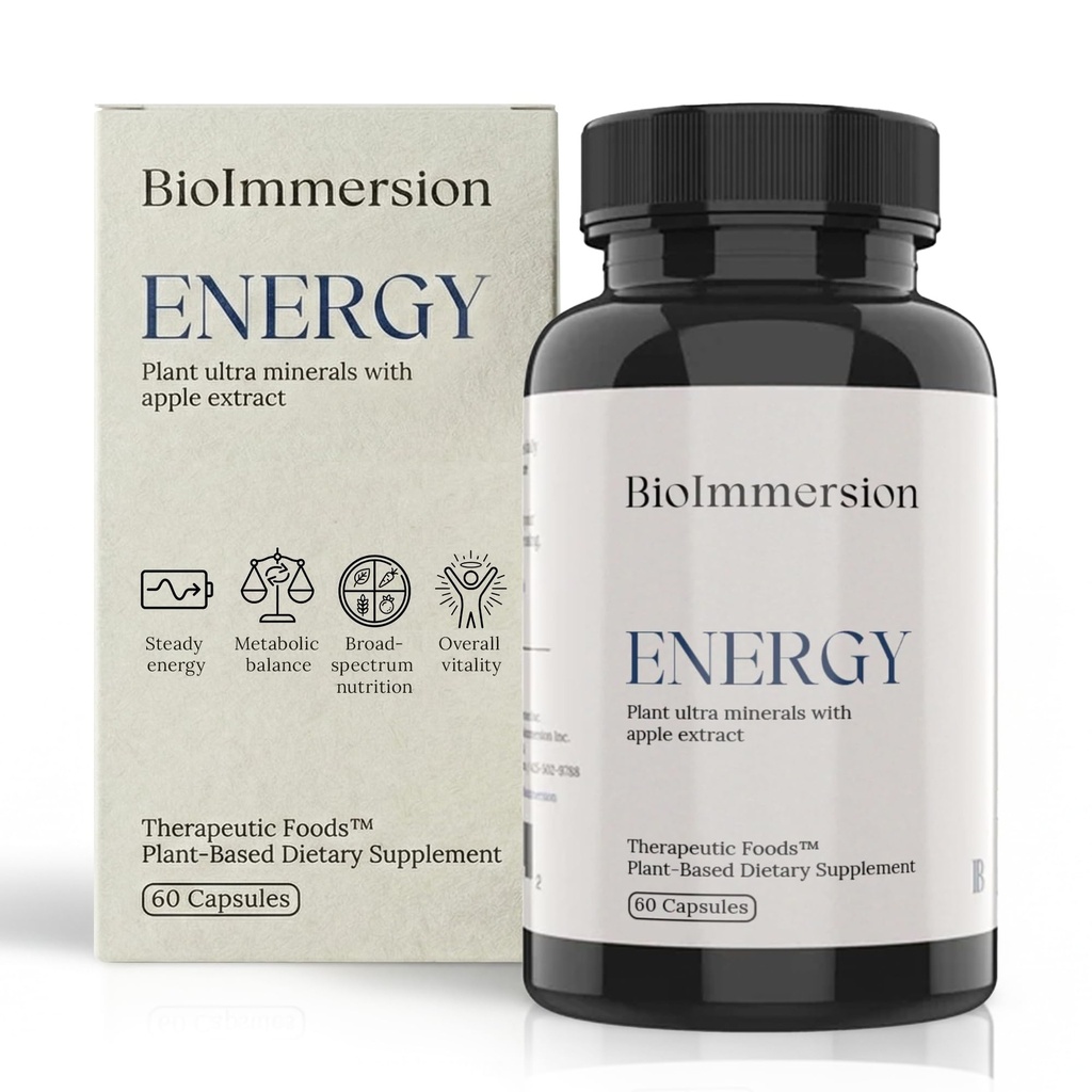 Enerji – Hücresel Yaşam ve Metabolizma Desteği için Apple Türlü Ultra Mineralleri – 60 Vegan Capsules