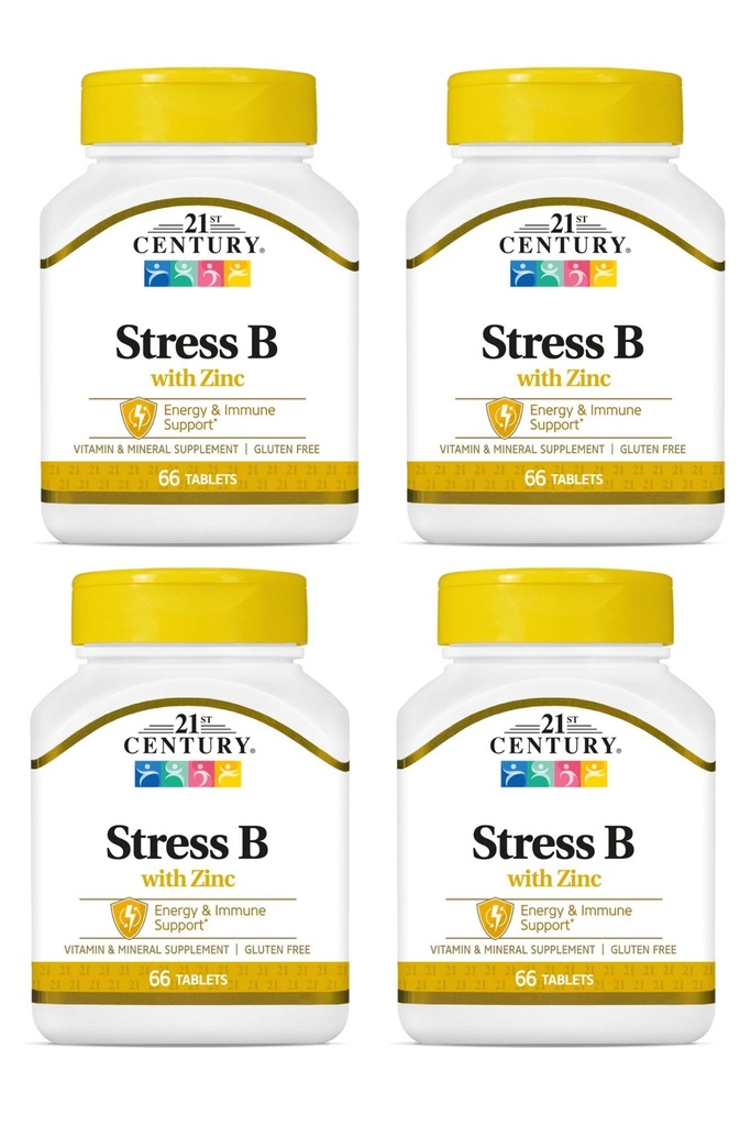 21. Yüzyıl Stres B W/Zinc 66 Kont (4 Pack)