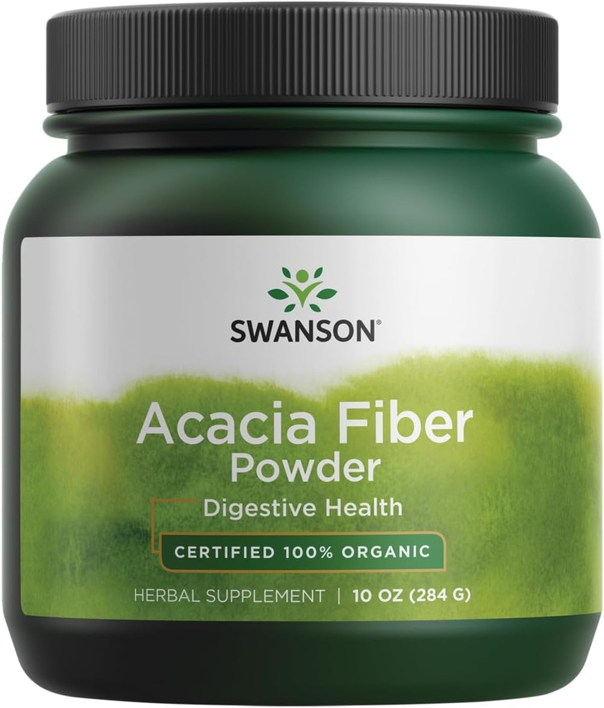 Swanson %100 sertifikalı Organik Acacia Fiber Toz 10 Ounce (284 g) Pwdr