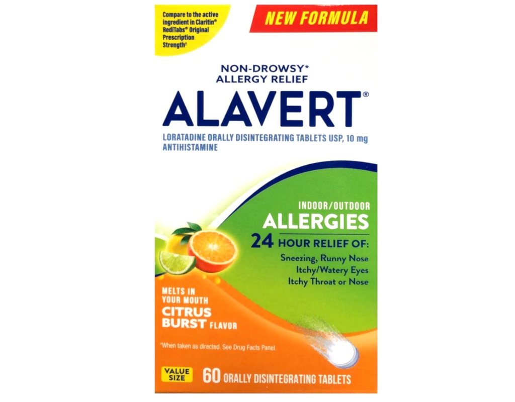 Alavert 24 Saat Oral olarak Tabletleri Citrus Burst 60 Tablets