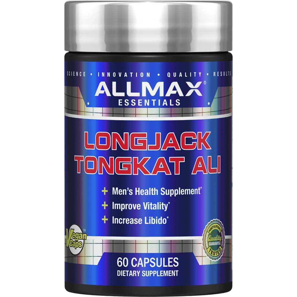 ALLMAX Essentials LongJack Tongkat Ali - 60 Capsules - Men's Health Supplement - Finds Vitality - 60 Hizmetler