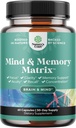 Memory ve Focus için Gelişmiş Beyin Supplement - Nootropics Brain Support Supplement with Memory and Focus Vitamins for Yetişkinler of All Ages - for Brain Fogty Energy and Recall - 60 Count