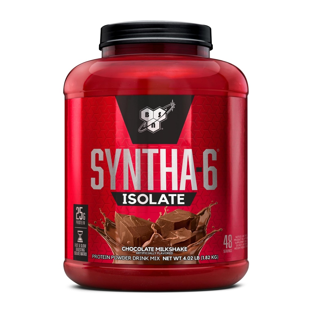 BSN SYNTHA-6 Isolate Protein Tozu, Whey proteini ile Çikolatalı Toz, Süt Proteini, Flavor: Milkshake, 48 hizmet (kırlama değişebilir)