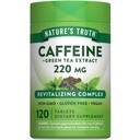 Nature's Truth Caffeine Pills | 220mg | 120 Kont | Green Tea Extract | Vegan, Non-GMO & Gluten Free Supplement Supplement