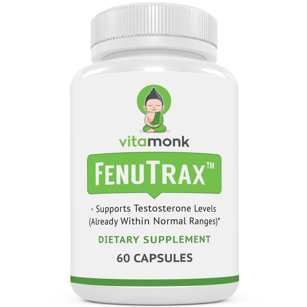 VitaMonk FenuTraxTM Fenugreek Ekstraksiyon Fenuside için Çok Güçlü 50 Fenugreek Tohum Ekstraksiyonu - Yüksek Furostanol Glycoside ve Saponin Content Test Edildiğinde - 60 Capsules