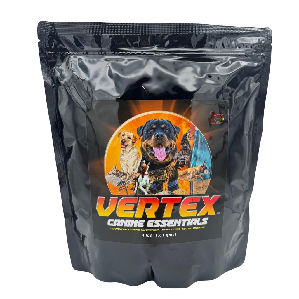 Vertex High-Performance Dog Supplement – Predigested Liver, Whey & Egg Protein – Destekler Kas, Kurtarma, Ferttitude, Digestion & Milk Production – Çalışmak için ideal, Breeding & Active Dogs - 4LBS