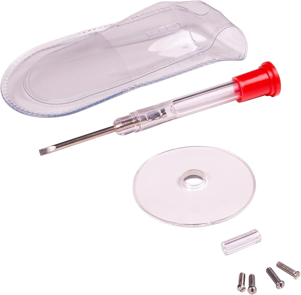 Apex Glasses Repair Kit - Eyeglass Repair Kit with Small Screwdriver,Eyeglass Screws, Magnifying Glass, Screw Guide, & Storage Pouch - Universal Eyeglass Repair Kit for Reading Glasses, & Sunglasses