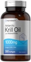 Horbäach Antarktika Krill Oil 1000mg Softgels | 300 Kont | Omega 3 Supplements with Astaxanthin, EPA, DHA | Non-GMO, Gluten Free