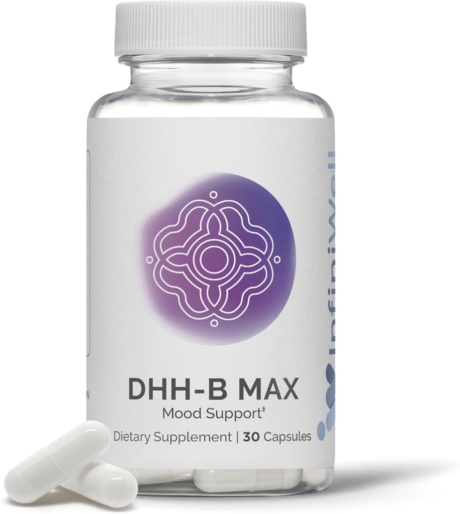 InfiniE DH-B Max - 15mg DHH-B Mood Support Supplement - 20x More Potent Than Standard Magnolia Bark Ekstraksiyon - Rahatlama, Calm, Bilişsel Clarity & Sağlıklı REM Uyku Döngüsü (30 Capsules)