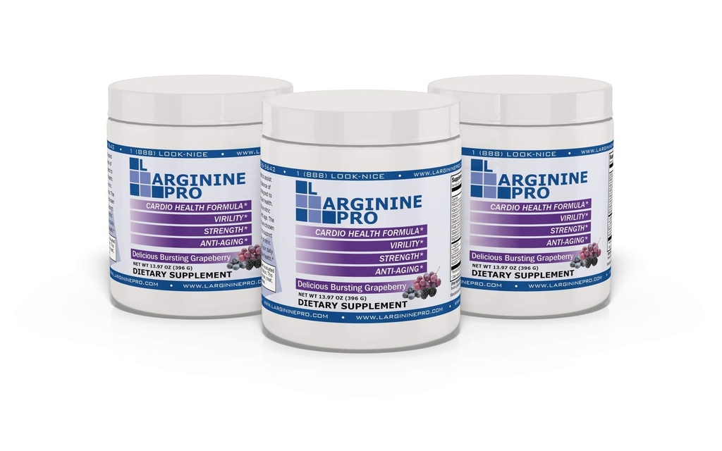 L-ARGININE PRO | 5,500 mg L-Arginine Plus L-Citrulline 1,100 mg Grape Toz İçecek Kombinasyonu için Tamamlandı Nitrik Çimento Üretimi