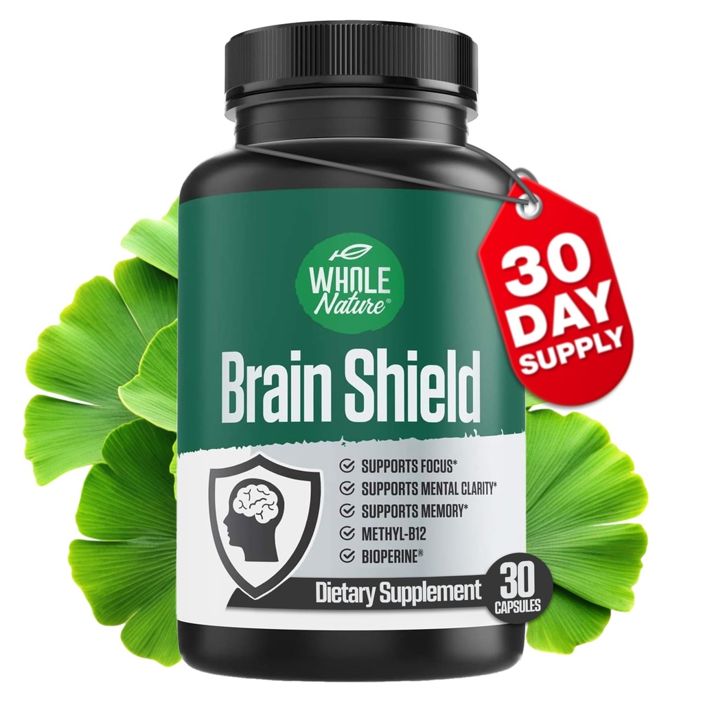 Beyin Alert Nootropics - Ginkgo Biloba, Alfa GPC ve Bacopa Monnieri, B12, B3 - Destek Focus, Memory & Clarity, Energy & Stress Relief. (1)