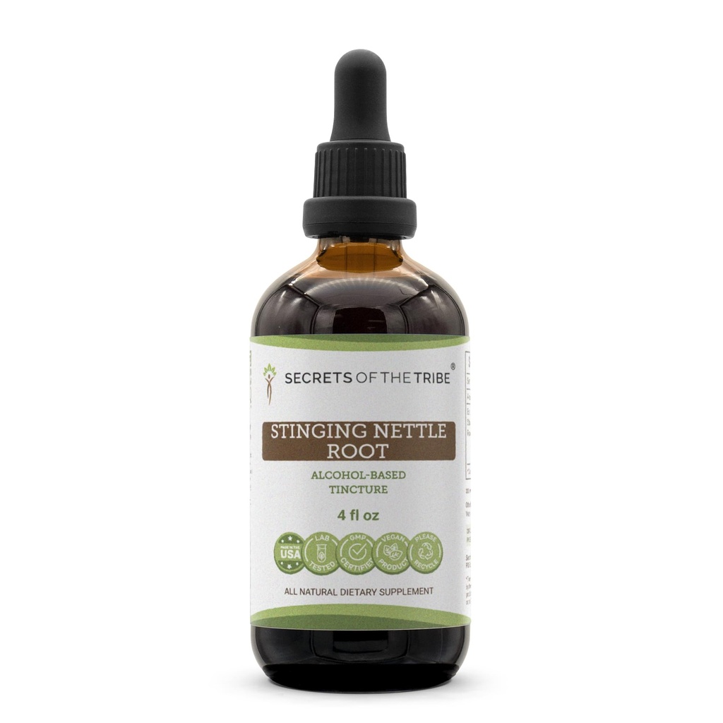 Kabilenin Sırları - Nettle Root Tincture Alkol Ekstraksiyonu, Sting Nettle (Urtica Dioica) 4 OZ