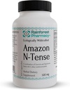 Rainforest Eczane N-Tense Soursop Graviola Capsules 500 mg | Wildcrafted Graviola Plus 7 Rainforest Herbs to Supports Normal Hücre Sağlığını Desteklemek için