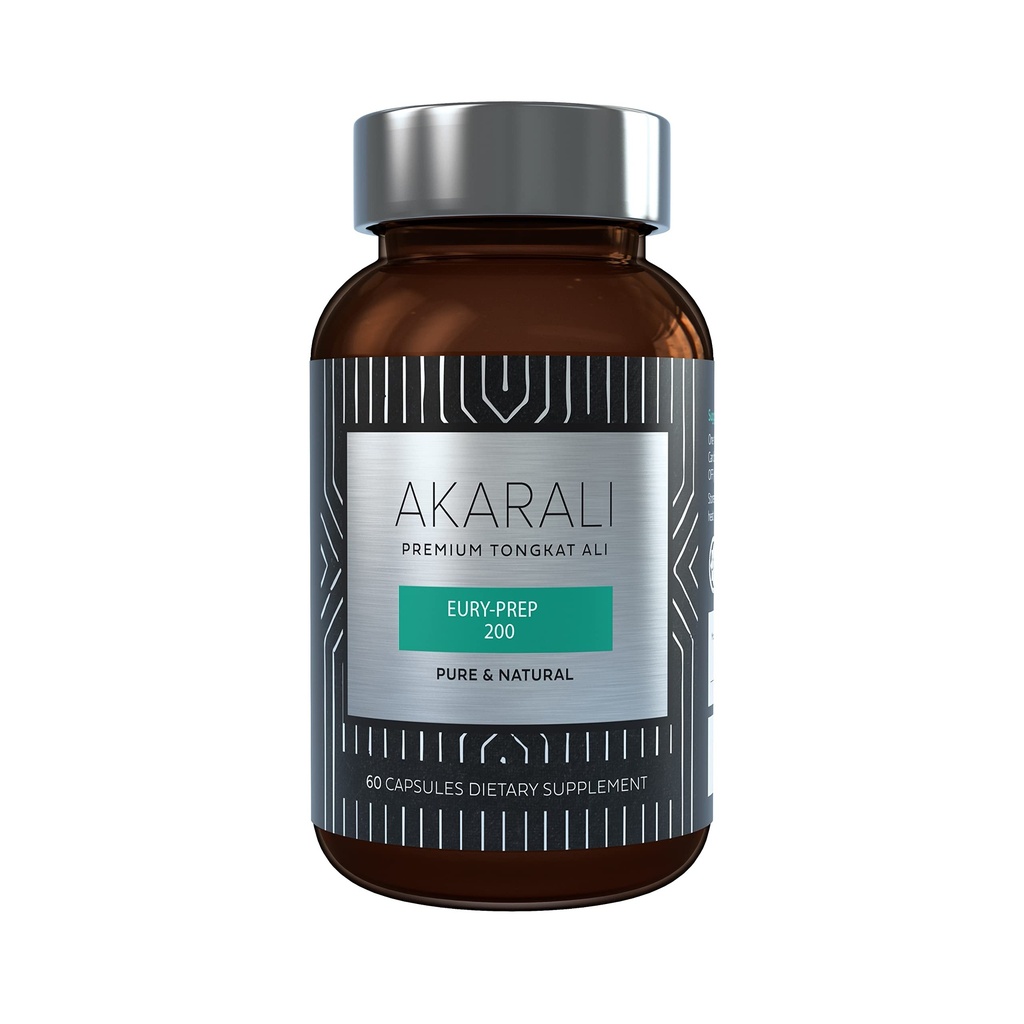 AKARALI Pure Tongkat Ali Longjack 200:1 Yüksek Lisanslı ABD Patentli Fizikta® Freeze-Dried Ekstra Teknoloji Destekleri Güçlü, Enerji ve Performans (60 Kont)