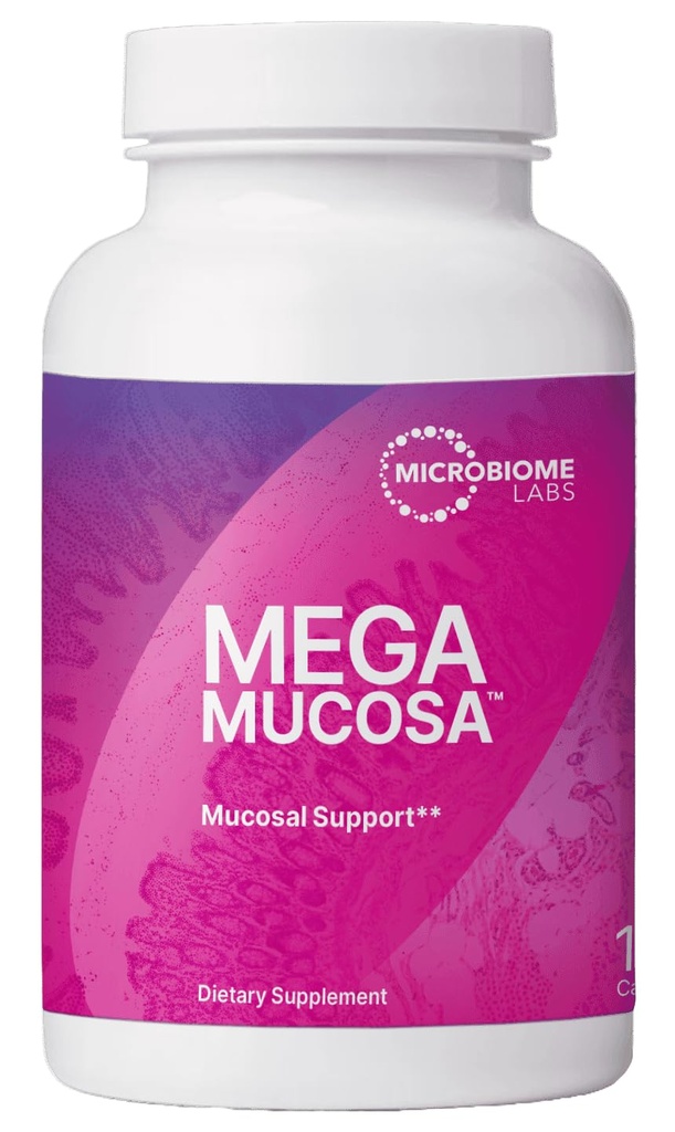 Mikrobiyom Laboratuvarları MegaMucosa - Amino-Free Immunoglobulins - Gut Health + Immune Support for Women & Men - For Complete Mucosal Support (180 Capsules)
