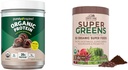 Tamamen Inspired Organik Protein Toz ve Ülke Çiftleri Süper Yeşiller İçilir Mix Sche (16+20 Hizmet)