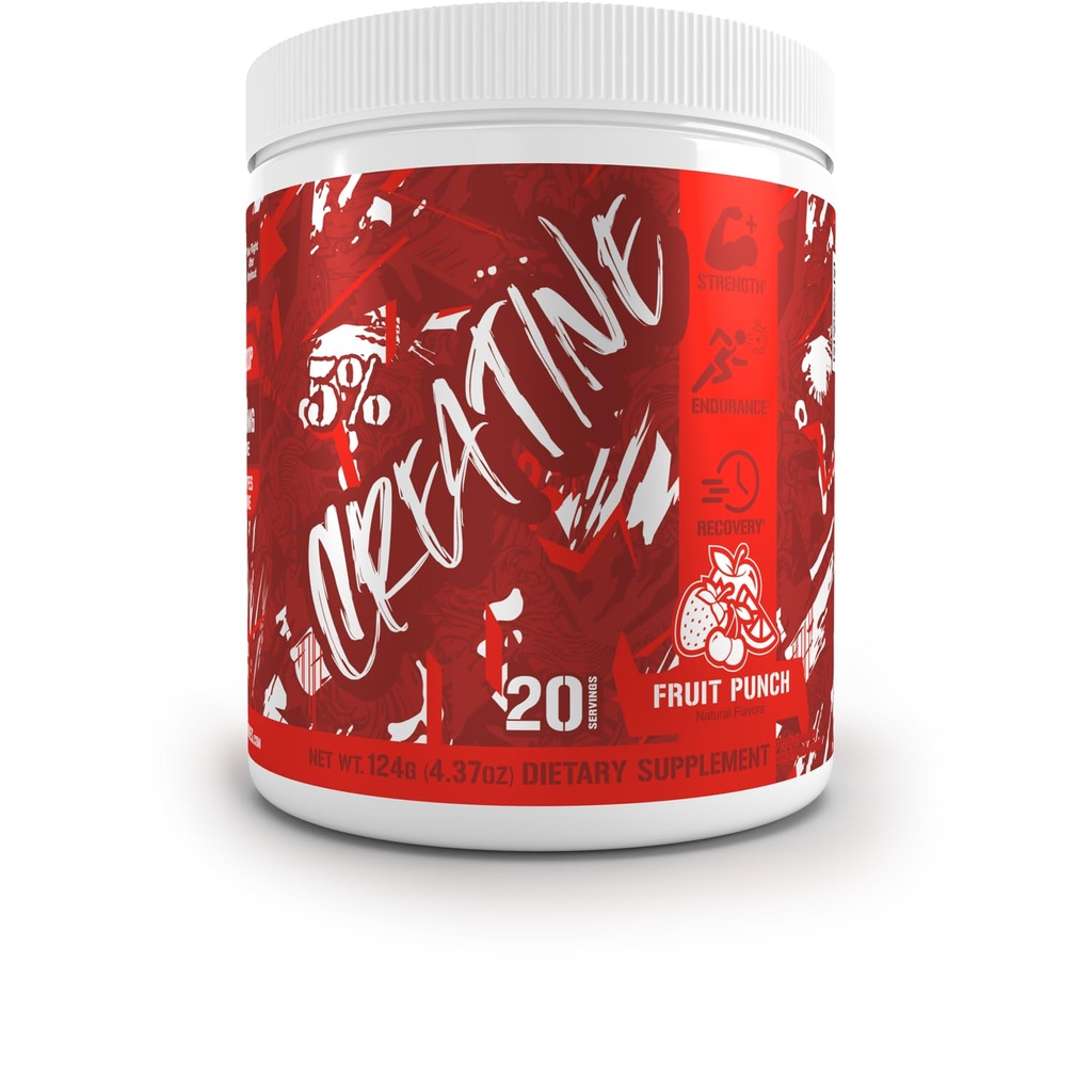 % 5 Beslenme Kodu Red Micronized Kretine | Monohidrat Toz Toplantısı | Power, Strength Endurance, Cellular Energy & Cognitive Health (Fruit Punch)