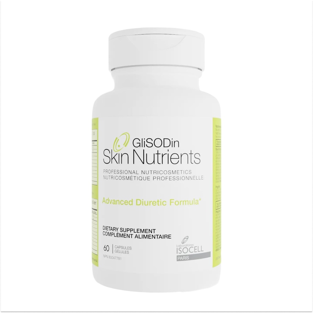Glisodin Diuretic - Nutraceutical, Akışkanlar Retention ile ilişkili Swelling'i azaltmak için Doğal Drenajı artırır - Örnek Özellikler Bu toksinleri ortadan kaldırmak için yardımcı - 60 Capsules