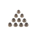 İşitme Aid Domes Smoky Gray Tips Ear Pieces Comfortable for Open Fit BTE Sound Amplifier PASP Kit Invisible, dışında RIC 5mm (S * 10)