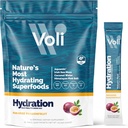 Voli Electrolytes Toz Paketleri | No eklenmiş Sugar Electrolyte Drink Mix for Hydration | Keto & Fasting Friendly, Natural Superfoods & Minerals | Passionfur, 15Count