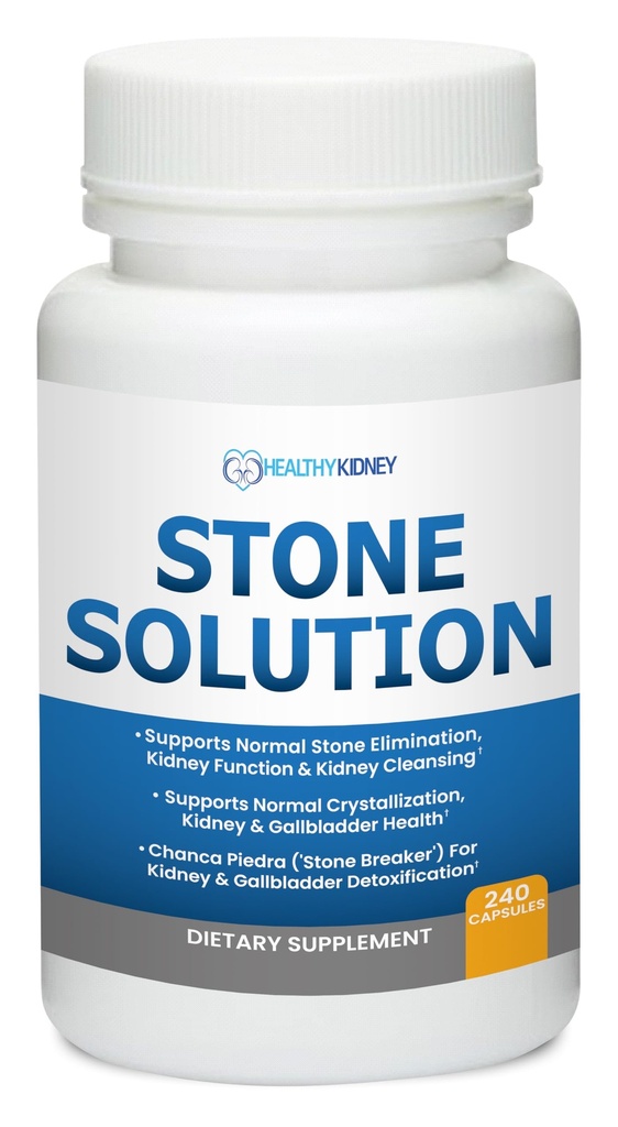 Stone Solution Capsules- Natural Dissolver, Kidney Stone Support & Kidney Cleanser Chanca Piedra Stone Breaker Gallbladder Cleanse, Flush & Stop Recurrence, Stone Relief 60 Hizmetler