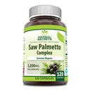 Herbal Sırları Palmetto Kompleksi Tamamladı | 1200 Mg | 120 Capsules | Non-GMO | Gluten Free | Made in USA