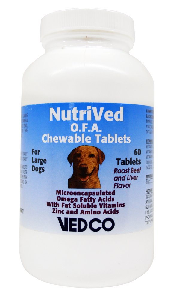 Vedco 60 Kont Nutrived O.F.A. Chewable Tabletler Büyük Köpekler için