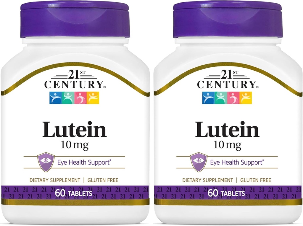 21. Yüzyıl Lutein 10 mg Tablet, 60 Kont (Pack of 2)