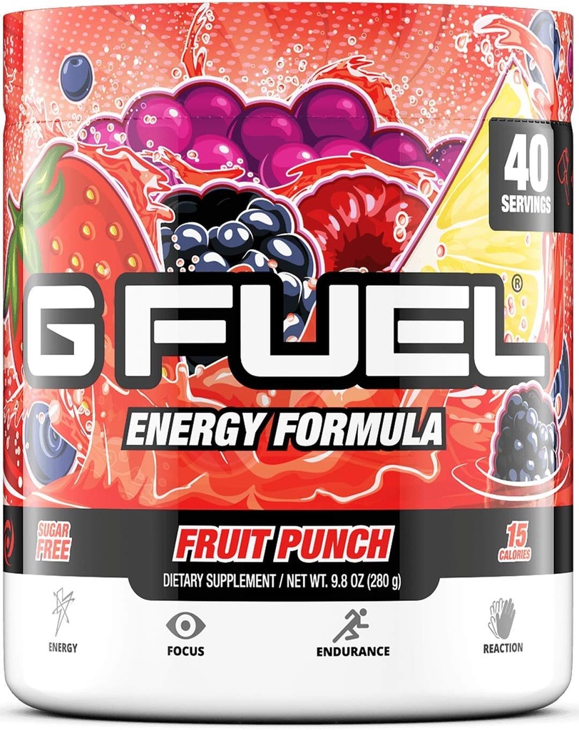 GAMMA LABS G Yakıt Blue Raspberry & Fruit Punch Energy Tozs Sche - Blue Ice 9.8oz (40 Hizmet) + Meyve 9.8oz (40 Hizmet)