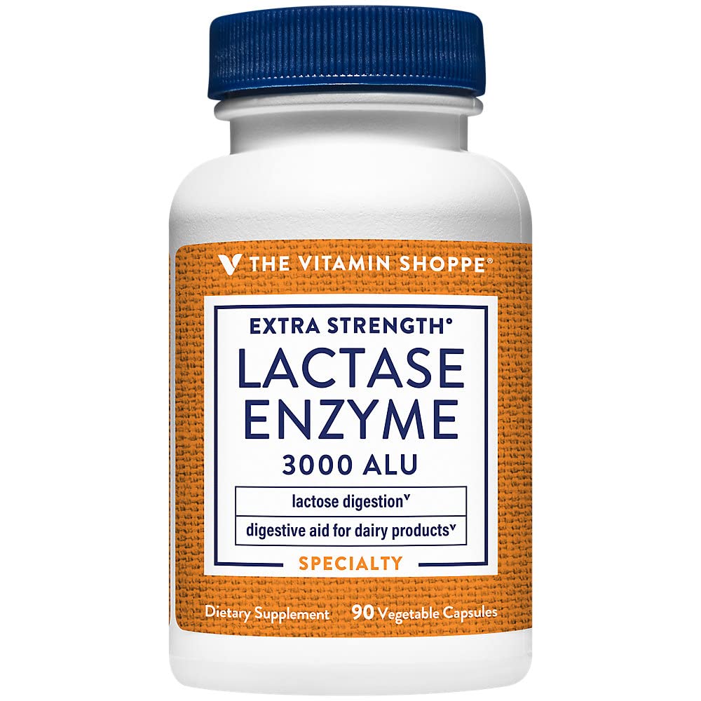 Ekstra Kuvvet Lactase Enzyme a" Digestive Aid a" 3.000 ALU (90 Sebze Kapsülleri)