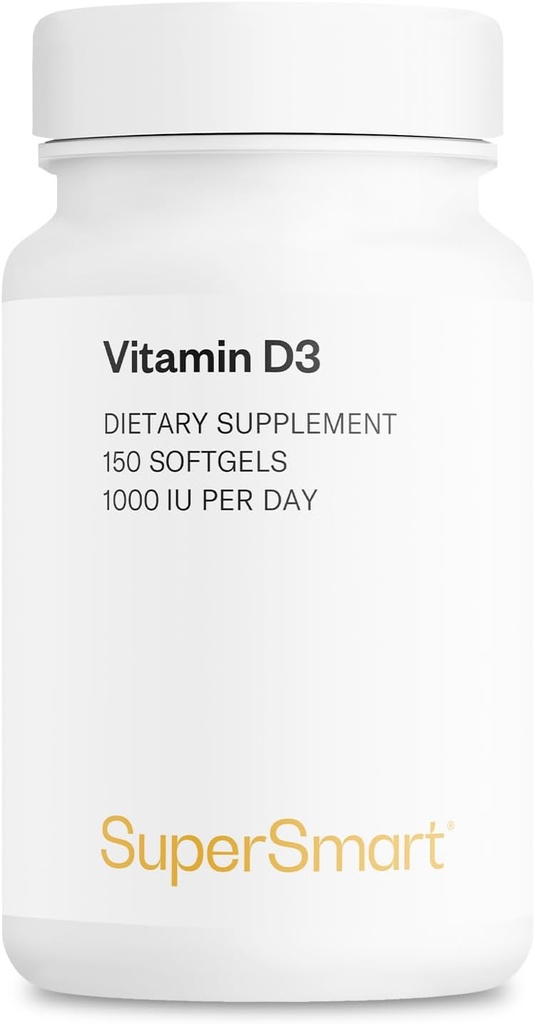PreSMART - D3 1000 IU Per Day - Kemikleri Güçlendirmek için Vitaminler - Hücreler Koruyucu | Non-GMO & Gluten Ücretsiz - 150 Softgels