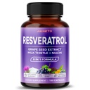 Ultra Resveratrol 8 1 Formula - Grape Tohumu ile Butle Niacin (150 Kont)