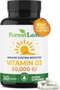 OrmanLeaf Vitamin D3 50,000 IU | VIT D - Kadınlar ve Erkekler için D3 Vitamin D Tamam | Bone Health, Teeth, Immune Support | Easy to Swallow Pills | High Potency WEEKLY Dose, 4-Year Supply, 240 Caps