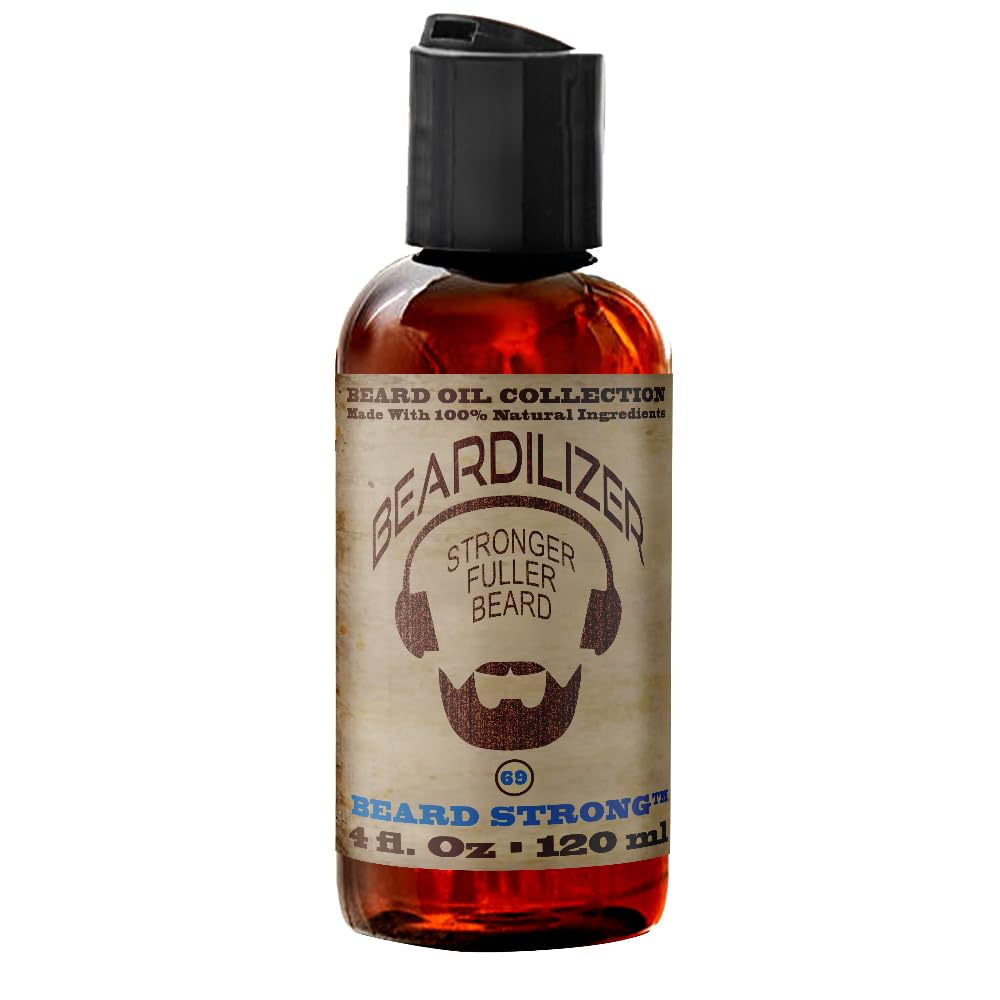 Beardilizer Ayıd Güçlü Ayıd Oil for Men -% 100 Doğal Büyüme Petrol & Şer with Argan, Jojoba & Vitamin E - Softing, Moisturing for Soft, Health Beard - 4 Oz