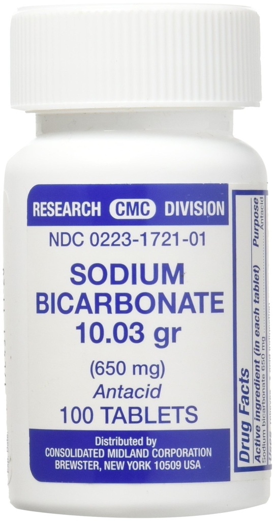Sodyum Bikarbonate Antacid (650 mg) - 100 Tablet