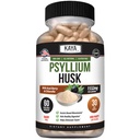 Kaya Naturals Psyllium Husk Capsules - 60 Kont | High Fiber Supplement | Digestive Health & Regularity | Gluten-Free, Non-GMOMO