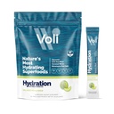 Voli Electrolytes Toz Paketleri | No eklenmiş Sugar Electrolyte Drink Mix for Hydration | Keto & Fasting Friendly, Natural Superfoods & Minerals | Honeydew, 15Count