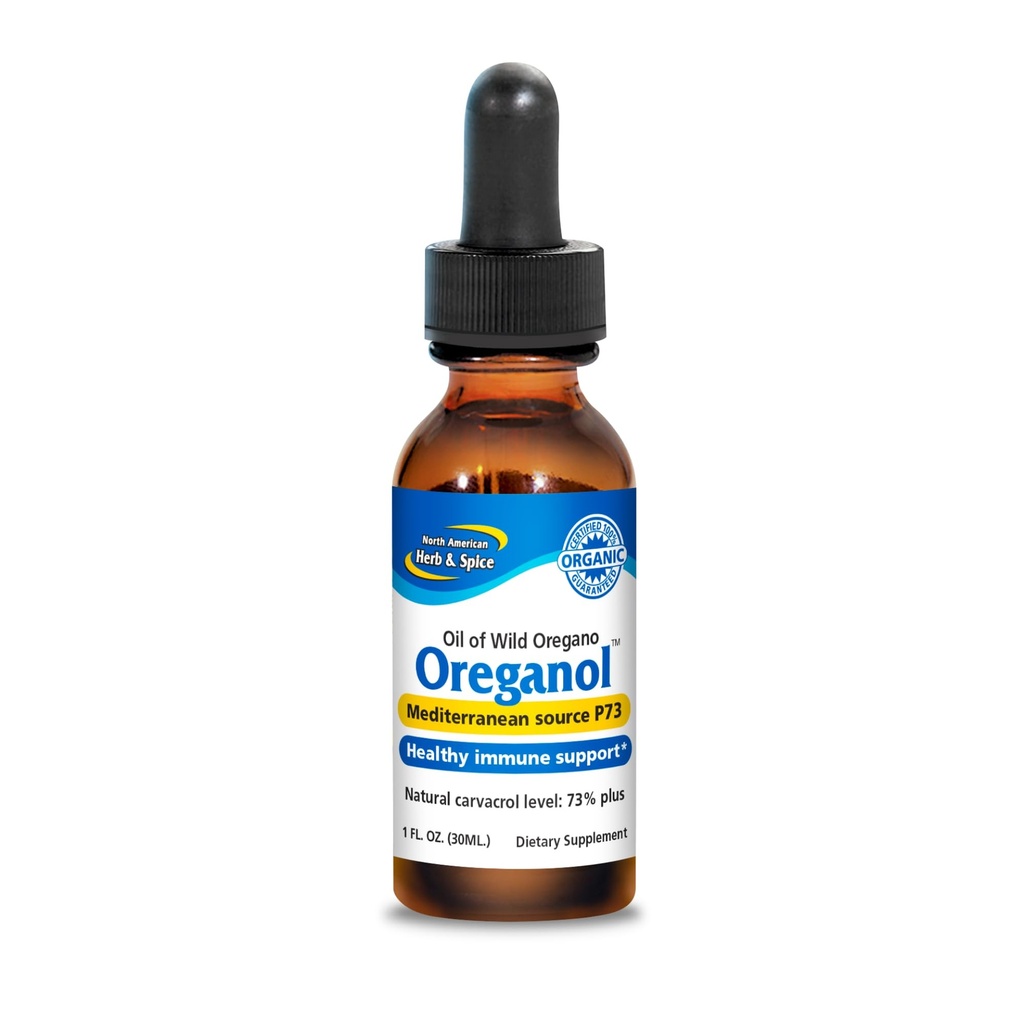 NORTH AMERICAN HERB & SPICE Oreganol - 1 fl oz, 3 Paket - Un processinged, Wild, Organic Oregano Oil - Mediterranean Source P73 - Non-GMO - 1296 Toplam Hizmetler