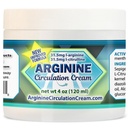 Arginine Circulation Cream 4 oz - Menthol, L Arginine & L Citrulline Lotion - Supports Health Leg & Body Blood Flow - Whole Family Products