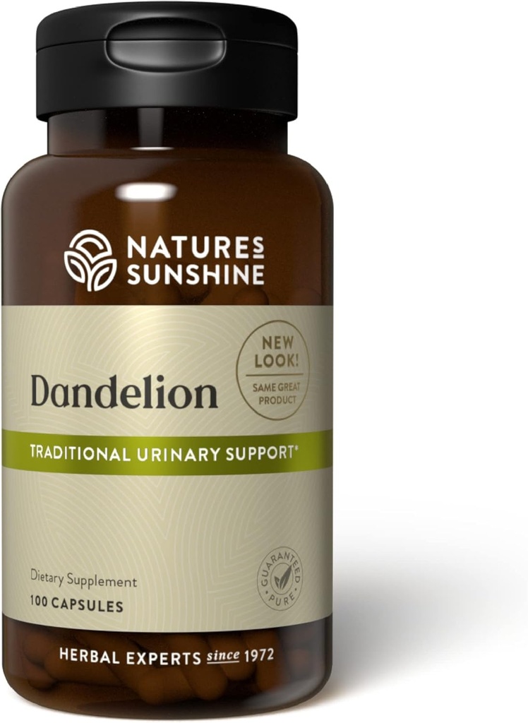Nature's Sunshine Dandelion, 100 Capsules, Güçlü Herb Destekleri Digestion, Nourishes The Liver ve Urinary System Supports Urinary System Supports