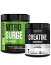 Jacked Factory NITROSURGE Pre Workout Supplement (Cherry Limeade) Bloodtine Monohidrat Toz (150g) Kas Büyümesi, Artan Güçlü, Gelişmiş Enerji