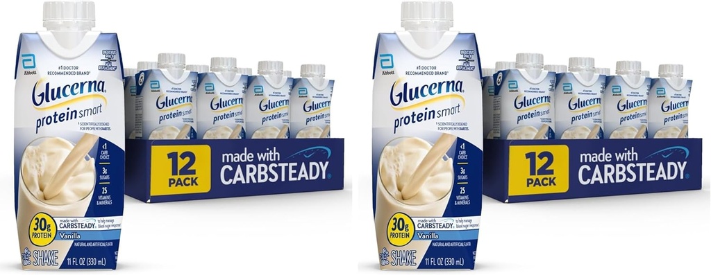 Glucerna - 30G, Vanilla, 12 Kont (Pack of 2)