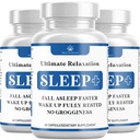 Rahatlama Sleep Aid, Natural Non-Habit Form, Sleep Supplement Longer & Better Sleep, Chamomile, Magnezyum, Melatonin, Ashwagandha, GABA, Drug-Free (180 Kont)