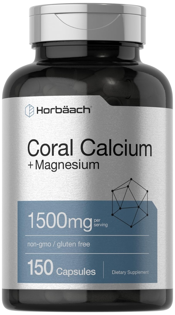Horbäach Coraldis 1500 mg Capsules | 150 Kont | Magnezyum | Non-GMO & Gluten Free Supplement Supplement Supplement