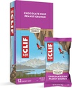 Clif Bars - Enerji Barlar - Çikolata Chip Peanut Crunch - Organik Oats - Plant bazlı Gıda - Vejetaryen - Kosher (2.4 Ounce protein Bars, 12 Count)