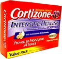 Kortizone 10 en Strenght I yoğun şifa% 1 Hidrokortisone Anti Itch Cream Two 20z Tubes, Total 4 oz Tubes, Total 4 oz