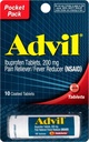 Advil kaplama Tabletleri Ağrı Reliever ve Ateşleme, Ibuprofen 200 mg, 12 x 10 Kont, Seyahat Boyut Şişe