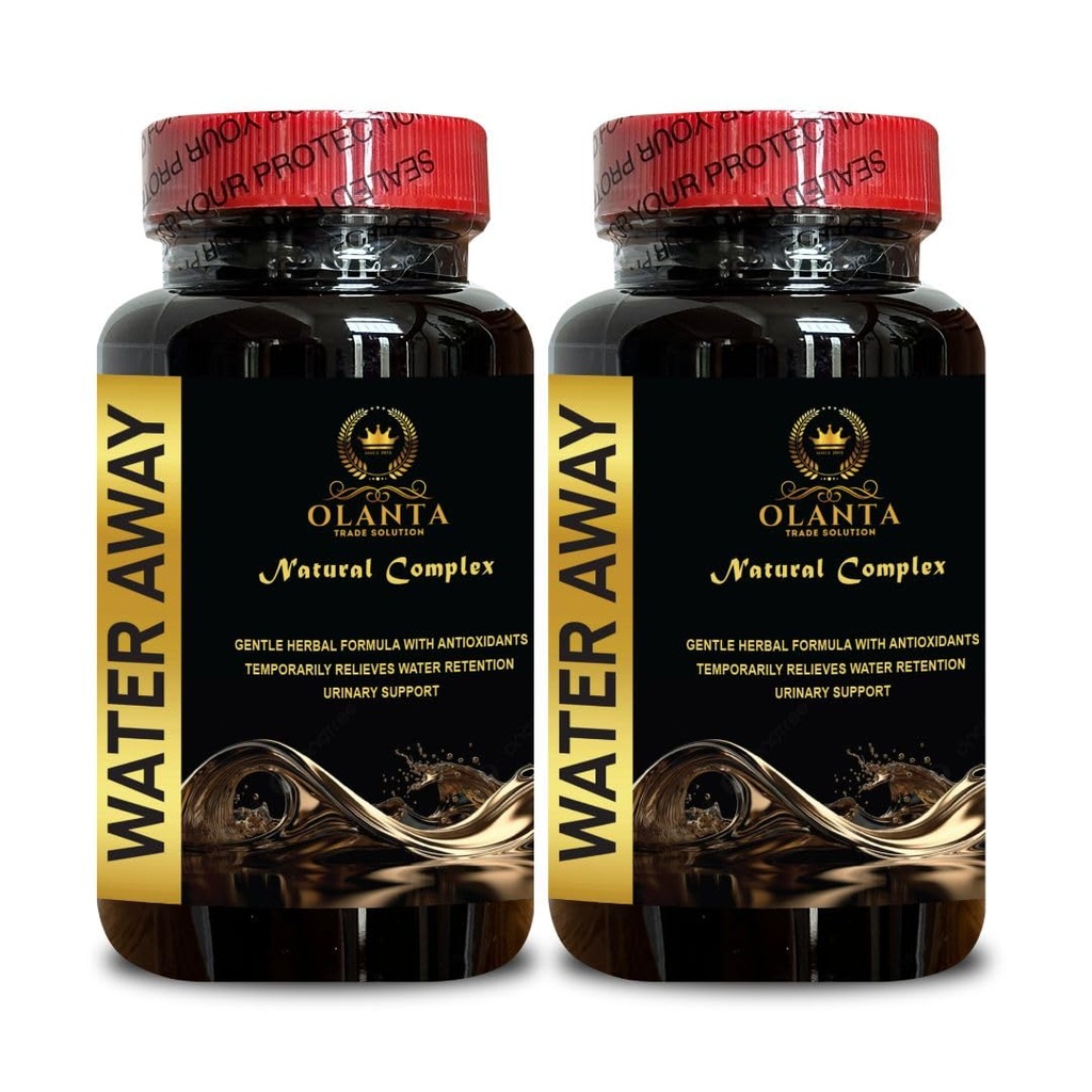 Genric Natural Water Away Pills - Water Away Pills maksimum Güçlü, Hızlı Bloating Relief, Water Pills Vitaminleri, Immune Support, Water Pills Caffeine Free - 2 Şişes