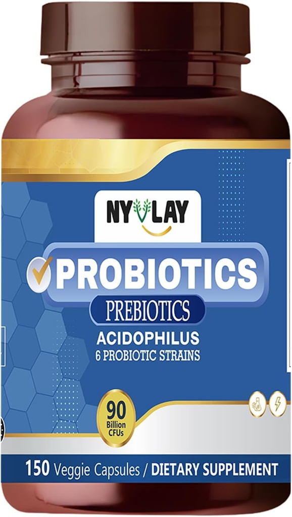 Prebiyotiks Probiyotiks 90 Milyar CFU 150 Capsules | Diyetsel Tamam | Ekstra Kuvvet Doğal Formülasyon | Destek Kuvvet & Enerji